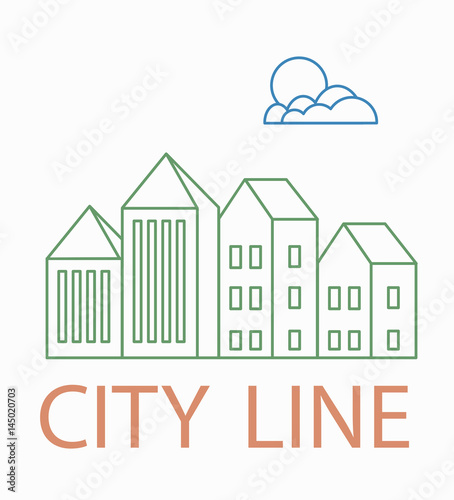 Line linear urban city landscape