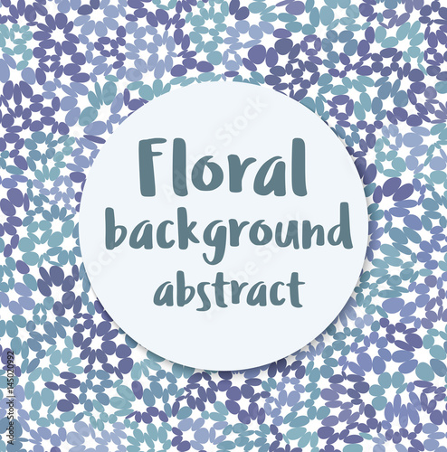 Floral abstract background for presentations, polygraphy and web creative design