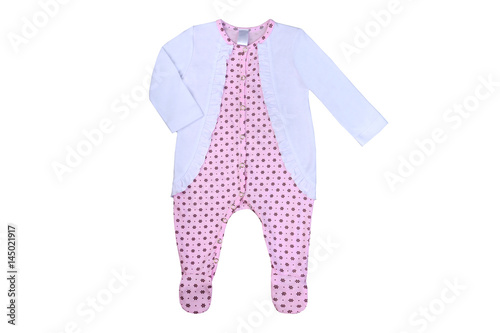 clothes for newborns isolated on a white background