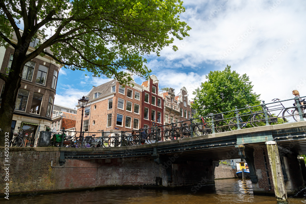 Naklejka premium Amsterdam Bridges on Canals