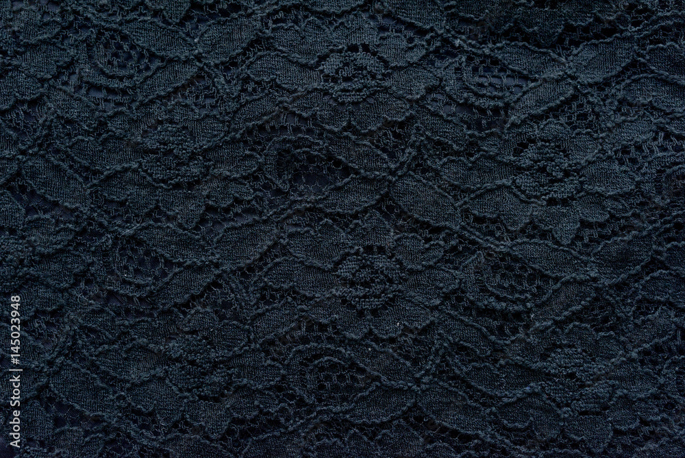 background black fabric with a pattern