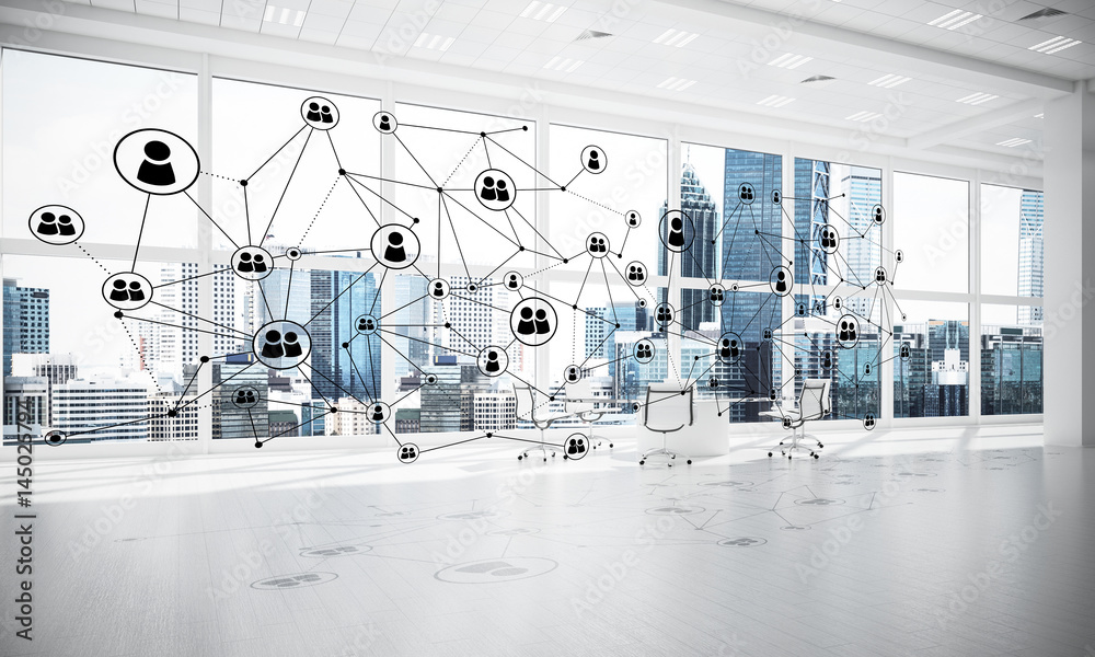 Obraz premium Networking and wireless connection as concept for effective mode