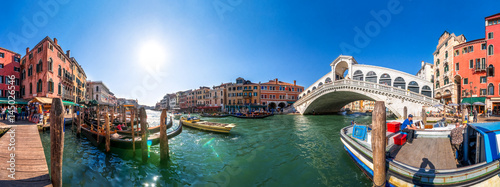 Venedig, Rialtobrücke, Panorama, Italien 