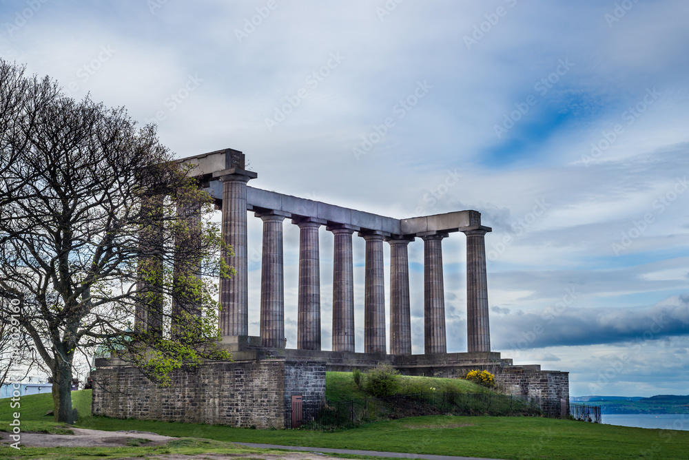 National Monument of Scotland, on Calton Hill in Edinburgh, Scotland National Monument of Scotland, on Calton Hill in Edinburgh, Scotland