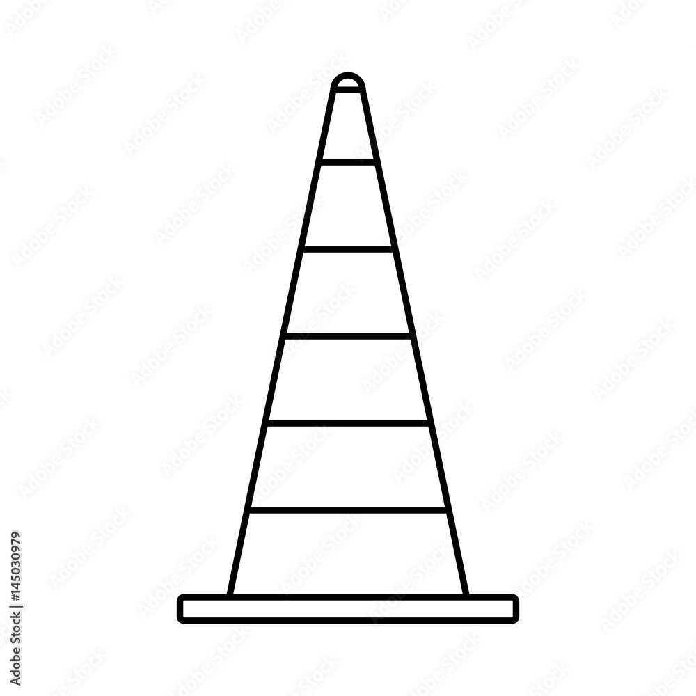 Isolated traffic cone icon vector illustration graphic design Isolated traffic cone icon vector illustration graphic design