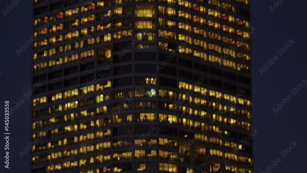 Evening View of an Office Building in the CBD Evening View of an Office Building in the CBD