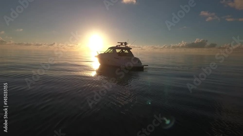 Yacht in the ocean