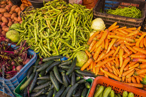 Tableau sur toile The market in Medina Fes, Morocco