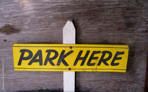 Wooden sign 
