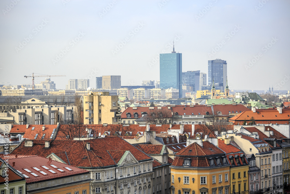 Warsaw city center, Poland