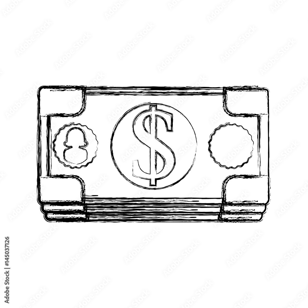 Billets of money icon vector illustration graphic design Billets of money icon vector illustration graphic design