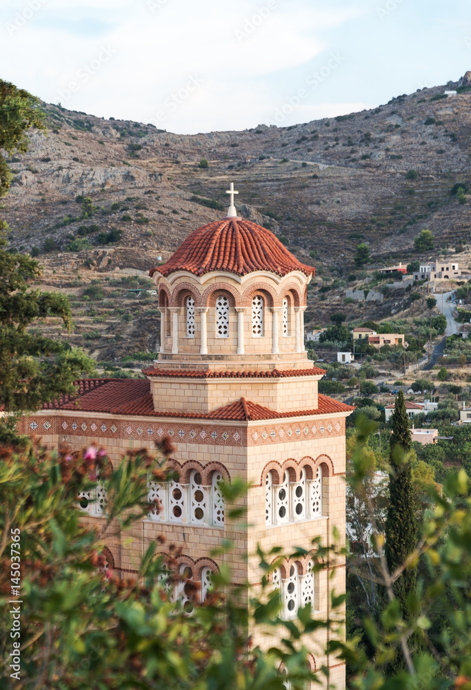 the monastery of Agios Nektarios in the island Aegina in Greece