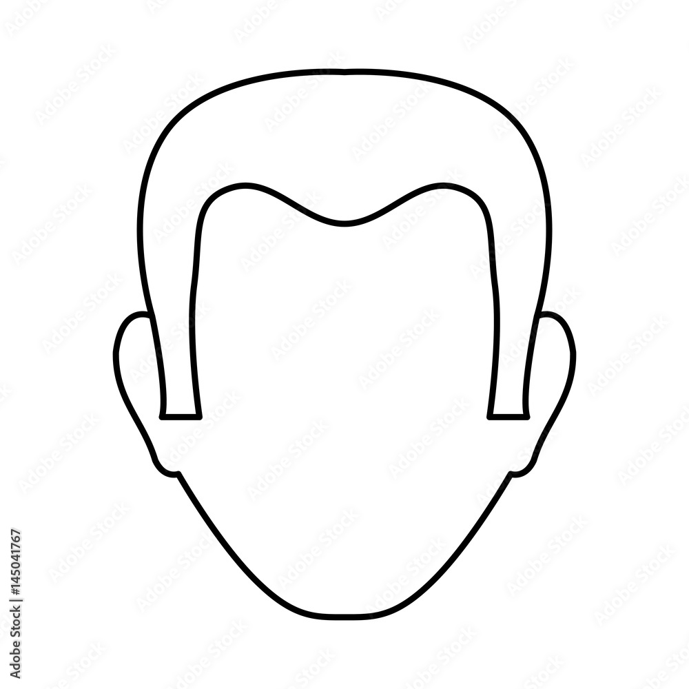Man faceless head icon vector illustration graphic design Man faceless head icon vector illustration graphic design