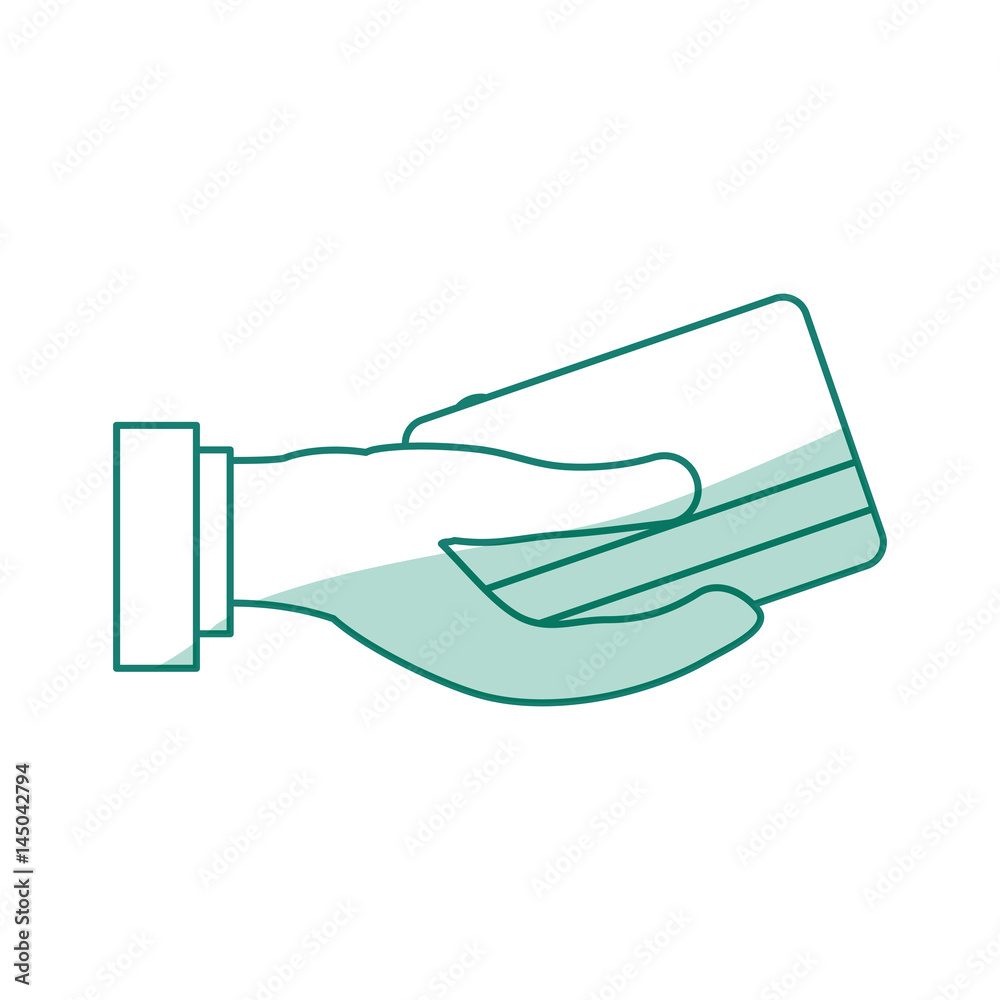 Bank credit card blue icon vector illustration graphic design