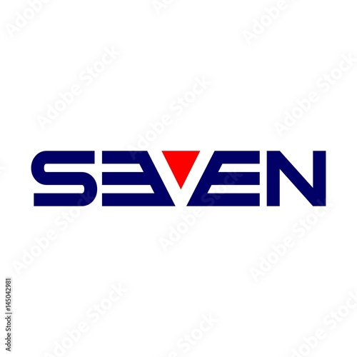 seven logotype logo vector.