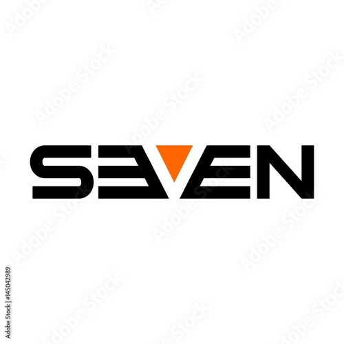 seven logotype logo vector.