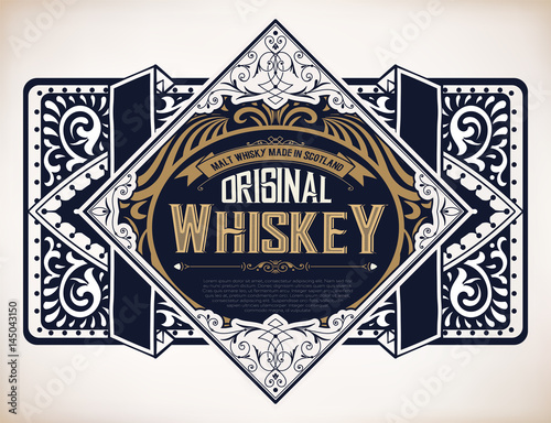 Retro logo for Whiskey