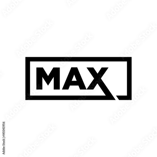 letter M, A, and X logo vector. max logo vector. photo