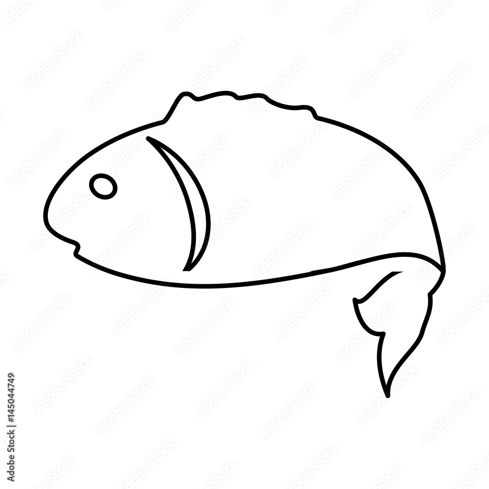 Fish sea animal symbol icon vector illustration graphic design Fish sea animal symbol icon vector illustration graphic design