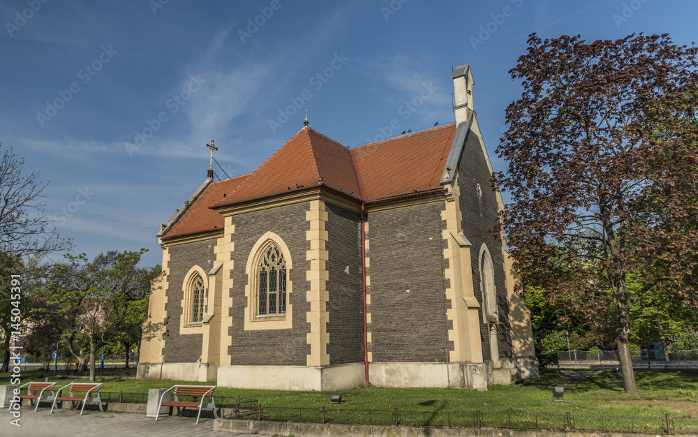 Church in Breclav town in south Moravia