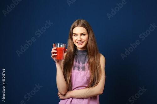 Beautiful young woman with ...