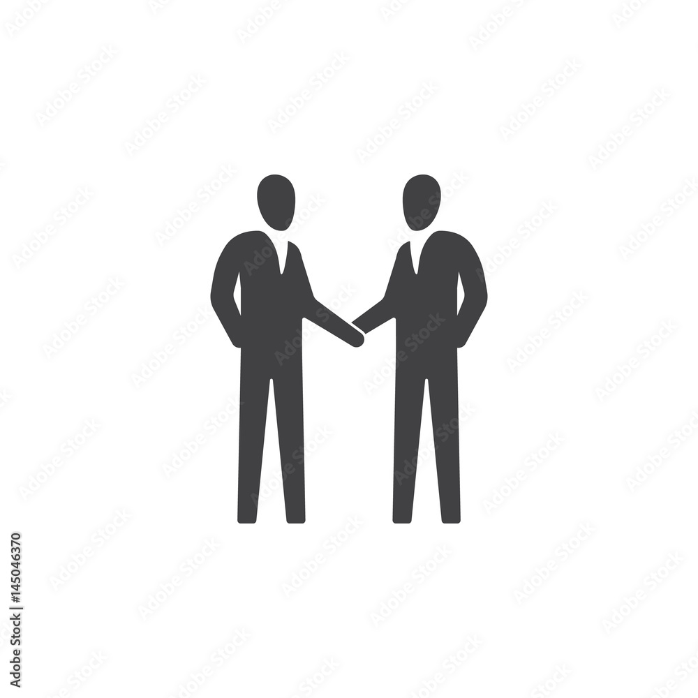 partnership icon. handshake business and finance vector illustration on white background