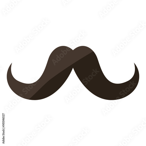 Vintage hipster mustache icon vector illustration graphic design