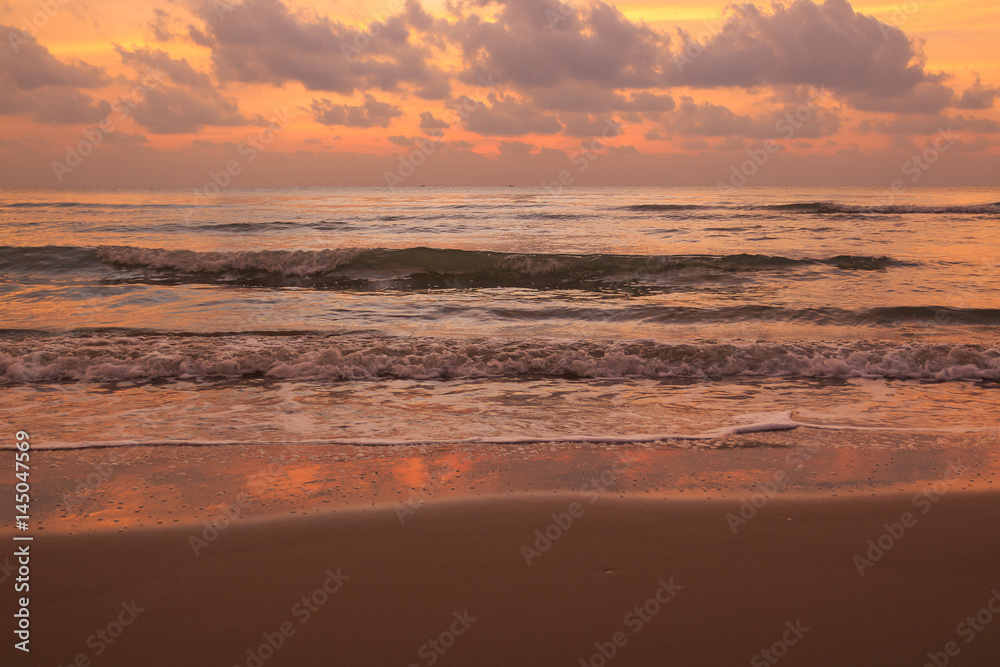 sunrise sky and sea landscape  nature background, for graphic background..