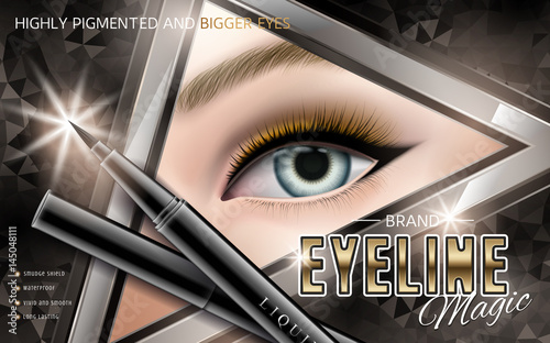 cosmetic eyeliner ad