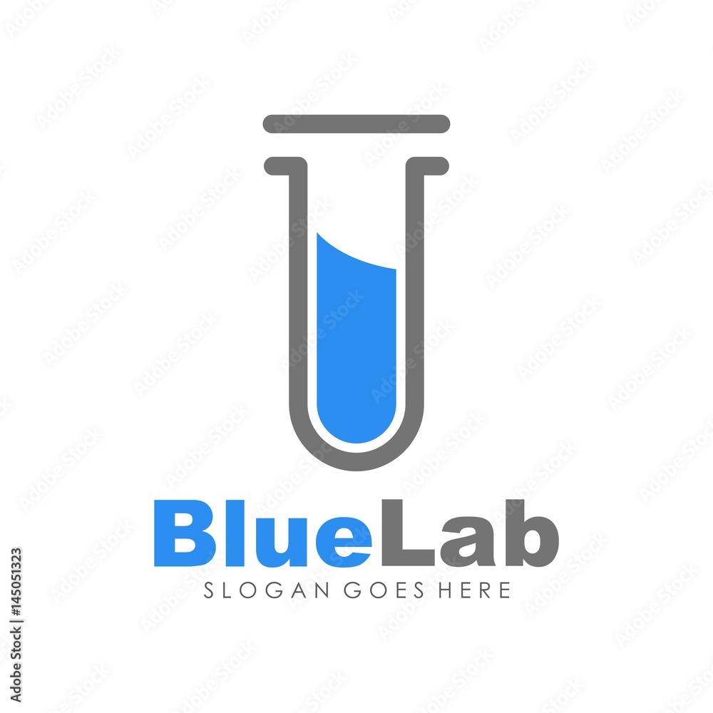 unique and creative logo lab innovation vector