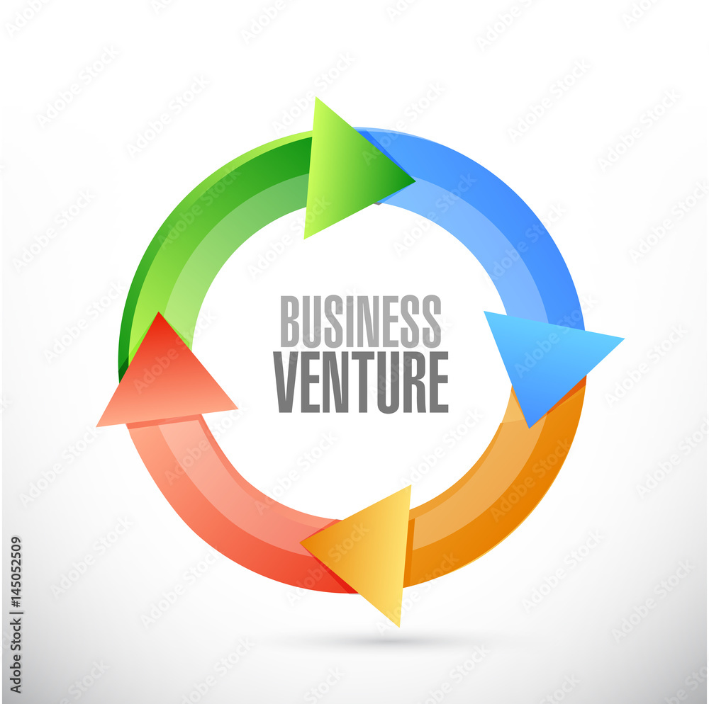 business venture cycle sign concept business venture cycle sign concept