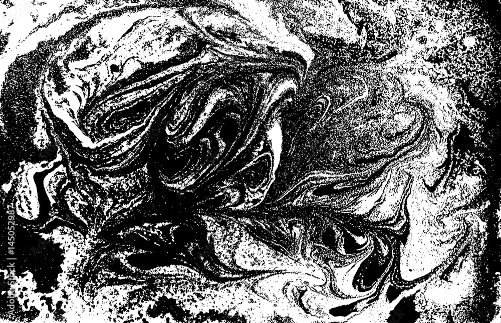 Black and white liquid texture, watercolor hand drawn marbling illustration, abstract background Black and white liquid texture, watercolor hand drawn marbling illustration, abstract background