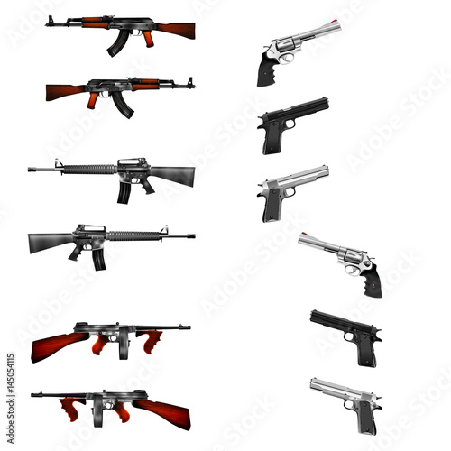 Many weapons