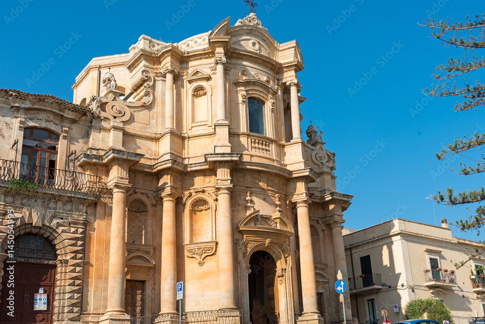 The Chiesa di San Domenico in Noto, a world heritage site, Sicily