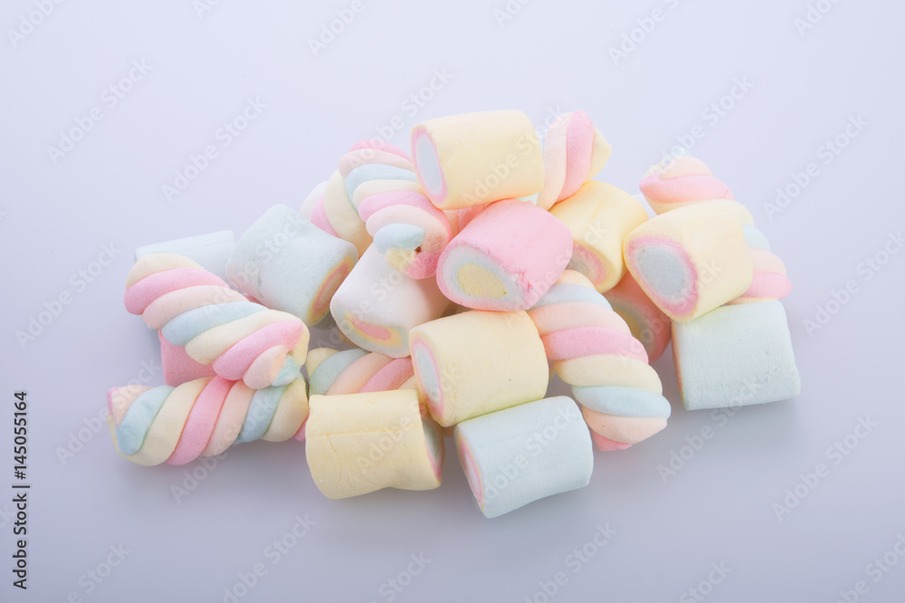 marshmallows or marshmallows candy on the background. marshmallows or marshmallows candy on the background.