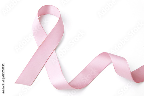 Pink breast cancer ribbon