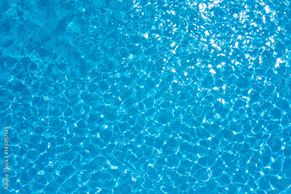 Blue water surface  in swimming pool