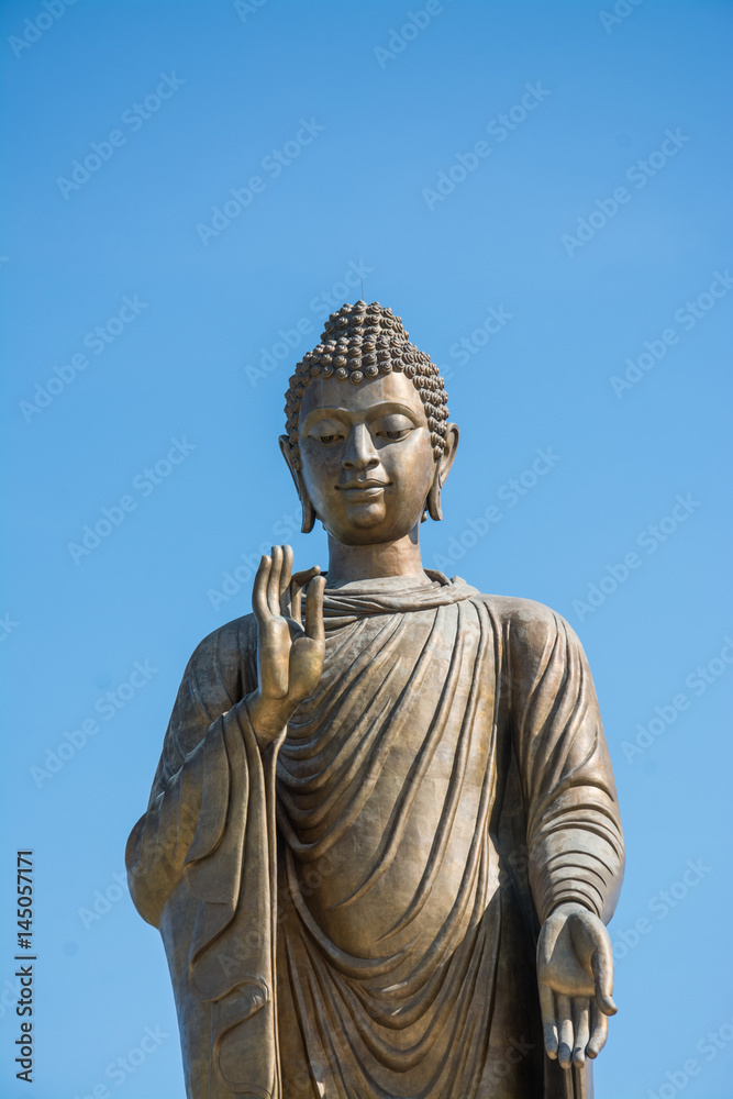 Statues of Buddha at Wat Thipsukhontharam,Kanchanaburi province,Thailand