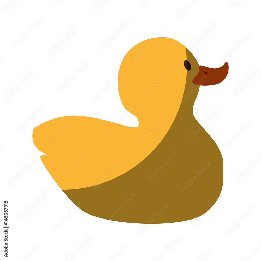 plastic little ducky toy vector illustration design plastic little ducky toy vector illustration design