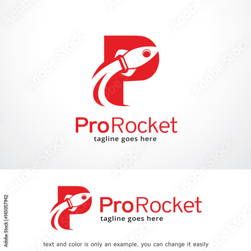 Letter P Rocket Logo Template Design Vector, Emblem, Design Concept, Creative Symbol, Icon
