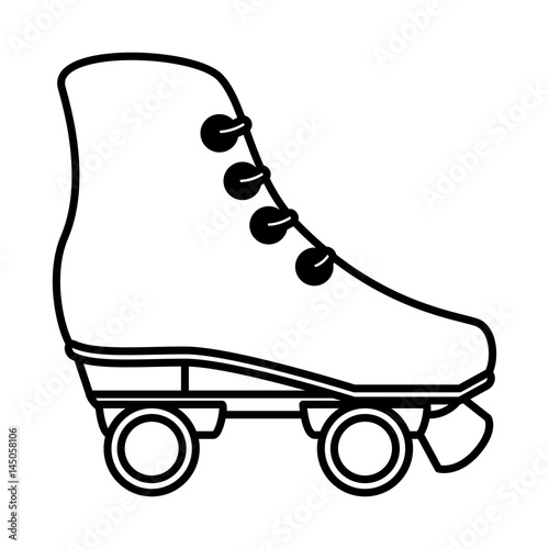skates wheels isolated icon vector illustration design