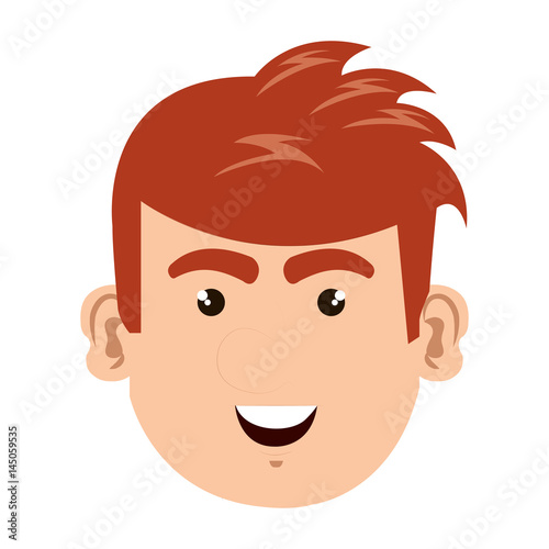 young irish man character vector illustration design