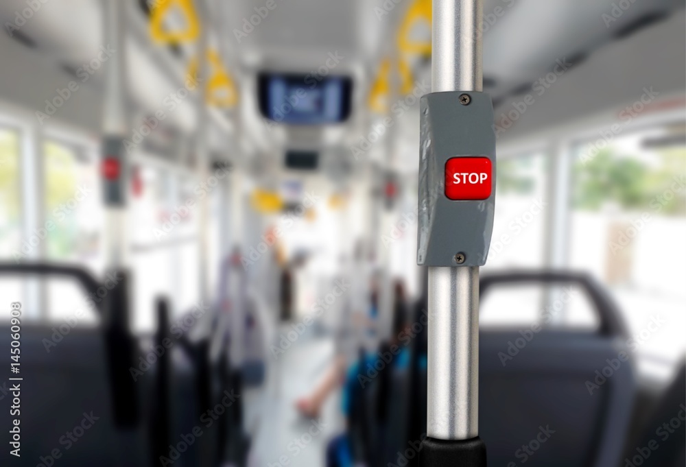 Bus stop button with empty seats Bus stop button with empty seats
