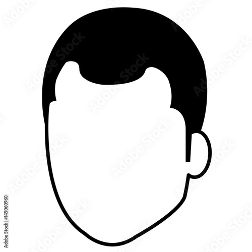 young man avatar character vector illustration design