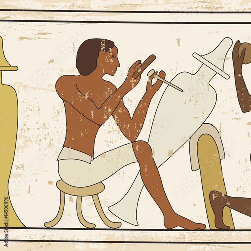 Egyptian national drawing.
