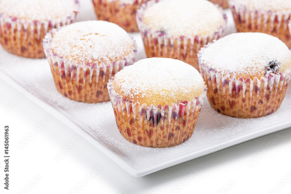 fresh homemade Muffin on white background fresh homemade Muffin on white background