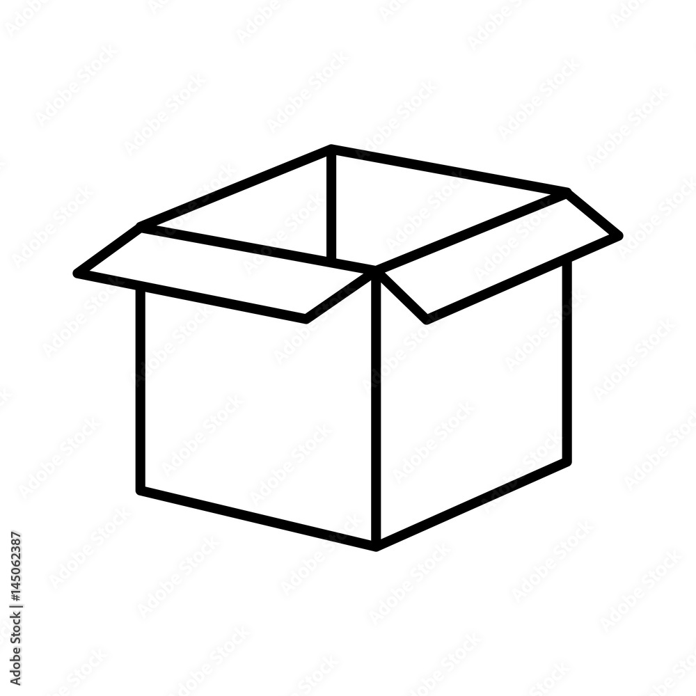 carton packing box icon vector illustration design carton packing box icon vector illustration design