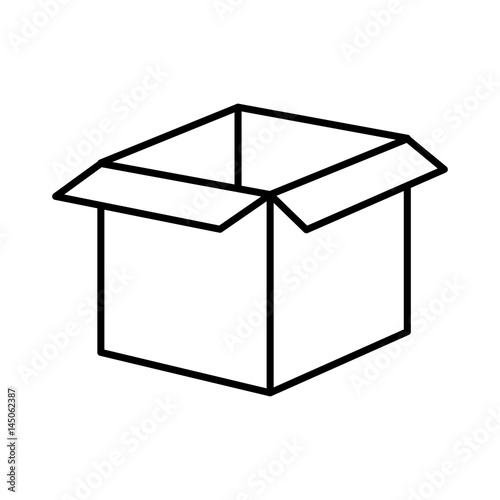 carton packing box icon vector illustration design
