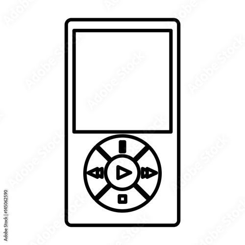 music player mp3 icon vector illustration design