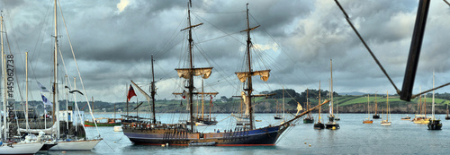FRANCE. DOUARNENEZ-JULY-20, 2012: festival of sailing in the port of Brest: FRANCE. DOUARNENEZ-JULY-20, 2012